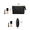 thumbnail image 5 of BAGSMART Makeup Bag Small Cosmetic Pouch Toiletry Bag Travel Organizer Case for Lipsticks Electonic Accessories, Waterproof, Portable, Multifunction, Women and Girls, Black, 5 of 9