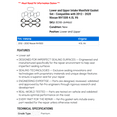 thumbnail image 2 of Lower and Upper Intake Manifold Gasket Set - Compatible with 2012 - 2020 Nissan NV1500 4.0L V6 2013 2014 2015 2016 2017 2018 2019, 2 of 2