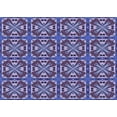 thumbnail image 1 of Ahgly Company Tapis Rectangulaire Lavable en Machine Intérieur Transitionnel Bleu, 7 Pieds x 10 Pieds, 1 of 7