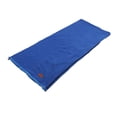 thumbnail image 3 of Forro para saco de dormir de forro polar súper grueso y suave, manta para acampar, viajar y hacer mochilerismo, color azul joya, 3 of 14
