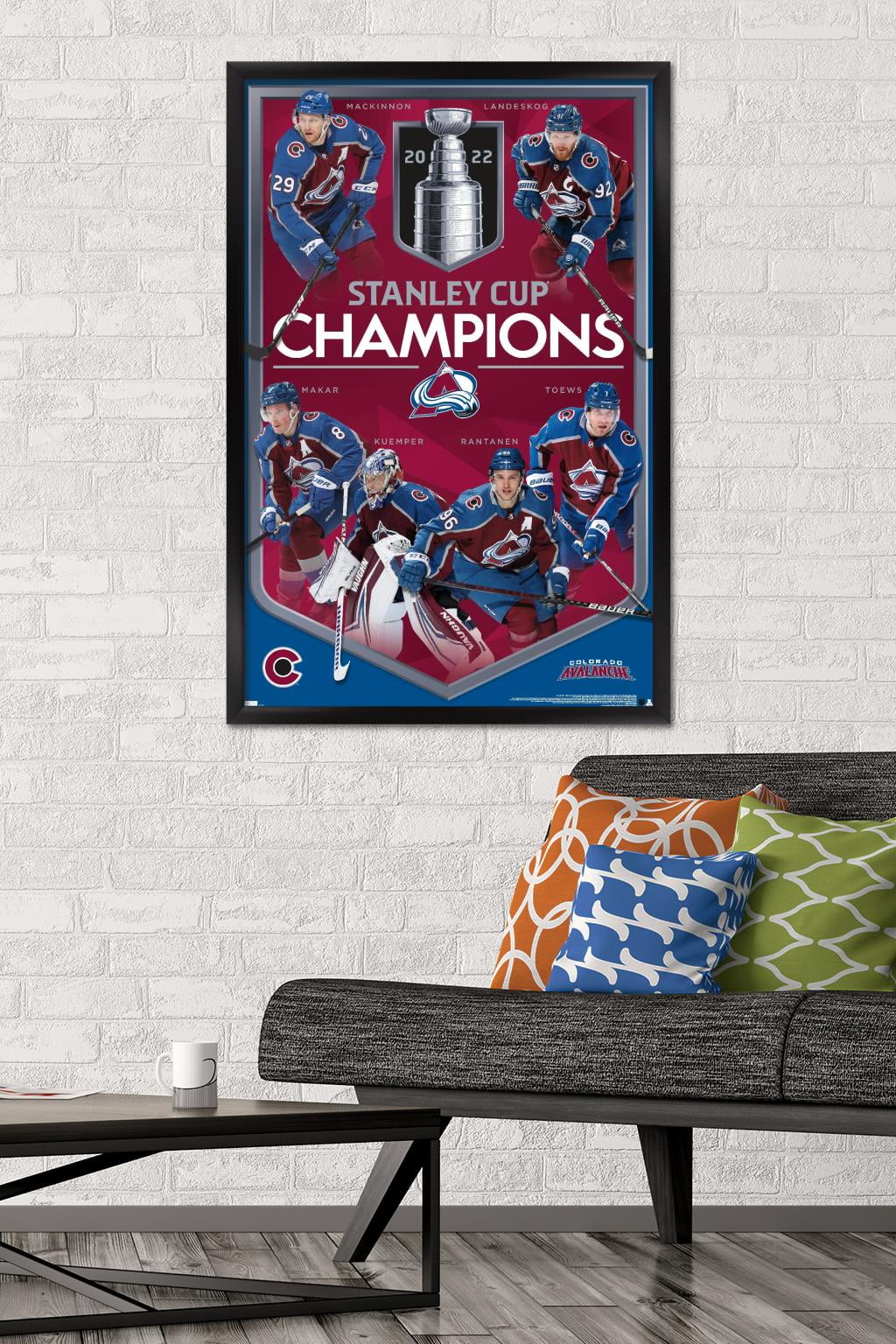NHL Colorado Avalanche Champions 2021-22 Stanley Cup Champions Decorations  Home Decor Poster Canvas - REVER LAVIE