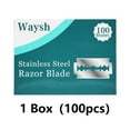 thumbnail image 2 of Waysh Lames de Rasoir de Sûreté, 100 Unités pour Barbiers Pro, 2 of 11