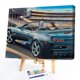 thumbnail image 1 of Cuadros Decorativos Chica conduciendo pintura al óleo pintada a mano por números Kit de dibujo Home Art (L192) Ehuebsd embutido en tela, 1 of 1