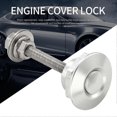 thumbnail image 3 of 4X Quick Release Push Hood Latch Button Car Pin Bonnet Lock Bumper Clip Latches Silver, 3 of 5