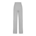 thumbnail image 5 of Women's Sweatpant Yoga Leggings Side Striped High Waist Stretch Slim Comfy Jogger Gym Sport Workout Pants Trousers Light Gray 2XL, 5 of 7