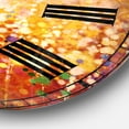 thumbnail image 3 of Designart 'Abstract Flower Field Watercolor Painting' Traditional wall clock, 3 of 3
