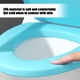 thumbnail image 3 of Asiento de inodoro de vinilo suave y alargado con funda de vinilo suave y acolchado de espuma cómodo. Se adapta a todos los accesorios de tamaño estándar. Fácil de instalar., 3 of 4