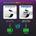 thumbnail image 4 of 5000mAh Battery Pack for Meta Quest 2/3/3s, Extended Power with Multi-Colors RGB Lights, Lightweight and Portable VR Extend Power Accessories for Extra 2-4H Playtime, 4 of 9