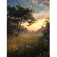 thumbnail image 1 of Qisvanset 12x16 Inch Abstract Mosaic Trees Canvas Print Wall Art, 1 of 5