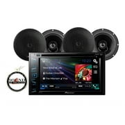 Pioneer AVH-270BT CD DVD Receiver w/ 2 Pair of 6.5' Car Speakers Pkg