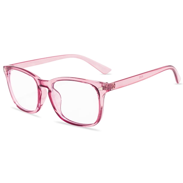 Sonducket 4 piezas Anti luz azul gafas de lectura bisagras de resorte marco rectangular de vidrio hombres mujeres gafas Cameo Type2 NO2