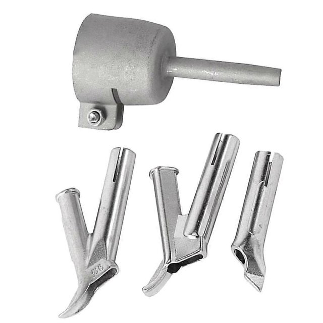 4pcs/Set 8mm Round & Triangular Speed Welding Nozzle Tacking Nozzle for Hot Air Welder Torch Welding