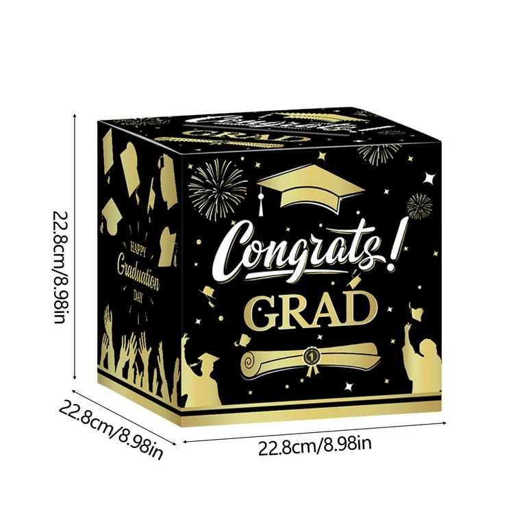 WNFJR Graduation Card Box 2025 - Congrats Grad Holder for Party  Decorations, Class of 2025 Gift Cards Storage, 9x9x9 Inches Favor Supplies  Props - Walmart.com