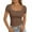 #003-Brown, variant on XDDLITP Women's 2025 Summer Short Sleeve Tops Square Neck Solid Color Crop Tops Casual Going Out Short Sleeve Tee Basic Slim Fit Clothing,Black L