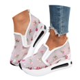 thumbnail image 3 of Effortless Autumn Mesh Embroidered Floral Platform Casual Shoes With Breathable Comfort, 3 of 9