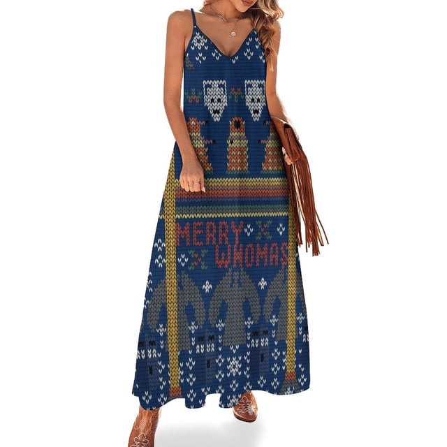 Vestido sin mangas de verano con falda de cumpleaños y vino de mimosa