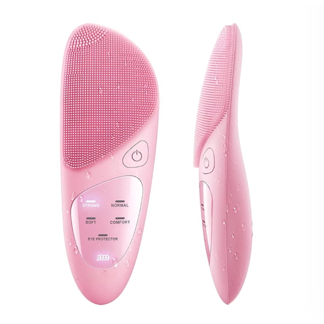 Cepillo Facial Limpiador Facial Electrico Silicona Recarga Modelo Rosa
