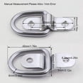 thumbnail image 2 of 10 Pieces Eye Board Trailer Strapping Buckle Hook Strapping Buckle Body 20 Screw Clamp Rings, Forged, Strapping Rings for Securing Loads of Trailer, Truck, Boat, Car, Kayak, 2 of 5