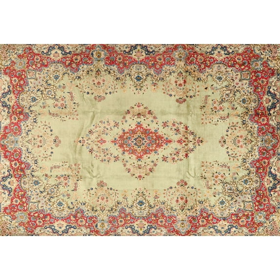 Ahgly Company Indoor Rectangle Traditional Cardboard Brown Gold Area Rugs, 9' x 12'