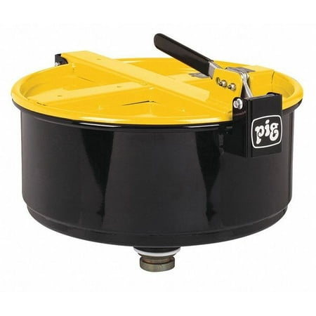 Pig Drum Funnel, 13.25 in H, Yellow, Steel DRM1210-YW
