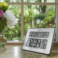 thumbnail image 5 of La Crosse Technology Backlight Atomic Full Calendar Clock with Extra Large Digits, Silver, C86279, 5 of 6