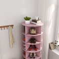thumbnail image 3 of Newboti Furniture Pink 360 Rotating shoe cabinet 6 layers 89739, 3 of 6
