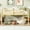 Natural 954, variant on Bed Frame Solid Wooden, Rubber Wooden Twin Loft Bed with Ladder, Bed Platform of Strengthened Slats, Natural,Platform Bed Frame