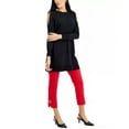 thumbnail image 2 of MSRP $70 Jm Collection Cold-Shoulder Sweater Dress Metallic Black Size XL, 2 of 2
