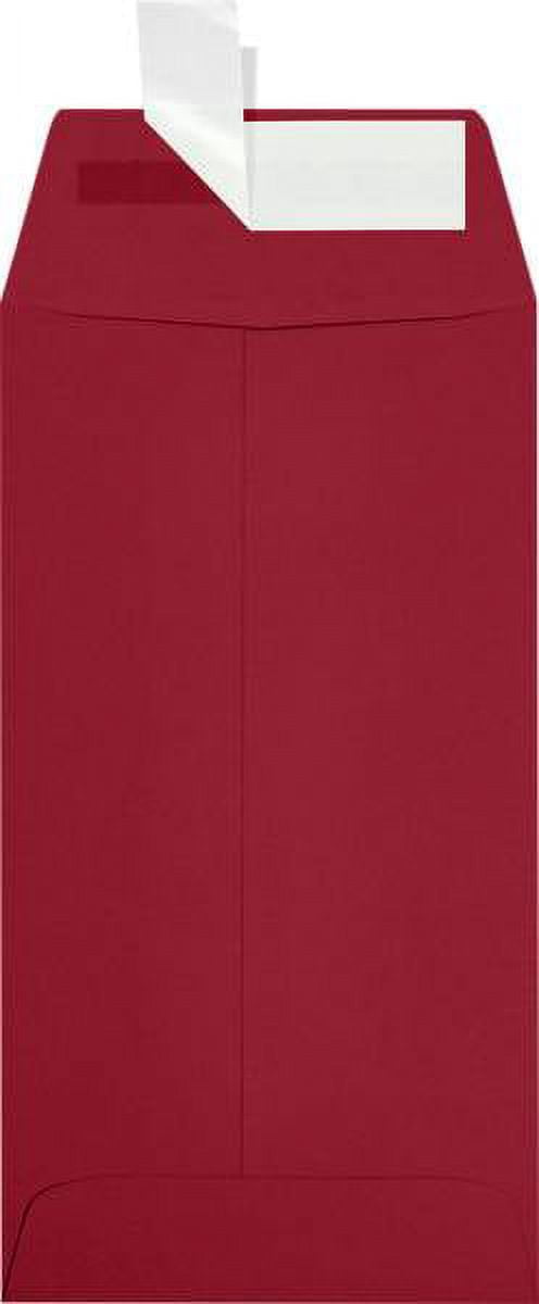 LUXPaper #7 Coin Envelopes, 3 1/2 x 6 1/2, Garnet, 500/Pack