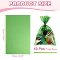 thumbnail image 2 of Uxcell Treat Bags Clear Gift Bags with Twist Ties Plastic Gift for Favor Cookies Candies Packaging Bakery Green, 2 of 7