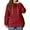 Wine, variant on Women's Plus Size Pullover Hoodie Solid Color Long Sleeve Hooded Sweatshirt, Cozy and Warm Fall Winter Casual Fashion Top with Soft Fabric for Everyday Wear and Outdoor Activities,Army Green,4XL