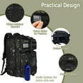 thumbnail image 6 of WOLT | 50L Camping Backpack--Large Multifunction Outdoor Molle Bag Backpacks Camoblack, 6 of 7