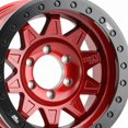 thumbnail image 2 of Dirty Life Roadkill Race-9302 17X9 5X139.7 -14Et 108Cb Crimson Candy Red Beadlock, 2 of 3