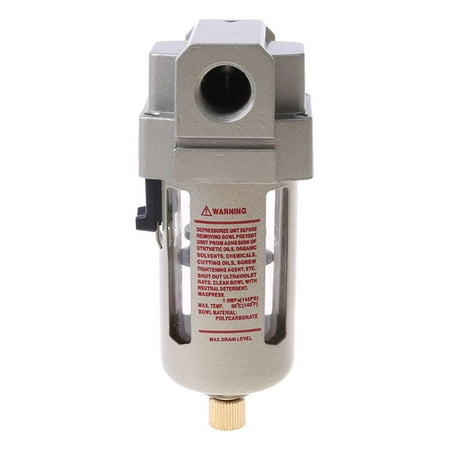 

MANNYA AF3000-03 Air Filter 3/8 Air Compressor Inline Drain Filter Air Source Treatment Water Moisture Trap Separator Unit