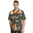 thumbnail image 6 of Ckdifva Camps Trees Mens Button Down Short Sleeve Shirt Casual Shirts Beach Hawaiian Shirts, 6 of 8