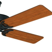 Hunter 52 inch Outdoor or Indoor Ceiling Fan No Light - Black Ceiling Fan without Light, For Patio, Porch, Garage, or Living Room, Standard Mount, 5 Blades, Pull Chain - Original 23838, Matte Black