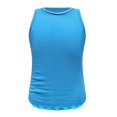 thumbnail image 3 of Ierhent Men's Undershirts Men's Essentials Top Pack, Midweight Cotton Tanks, Sleeveless Shirts Blue,M, 3 of 3