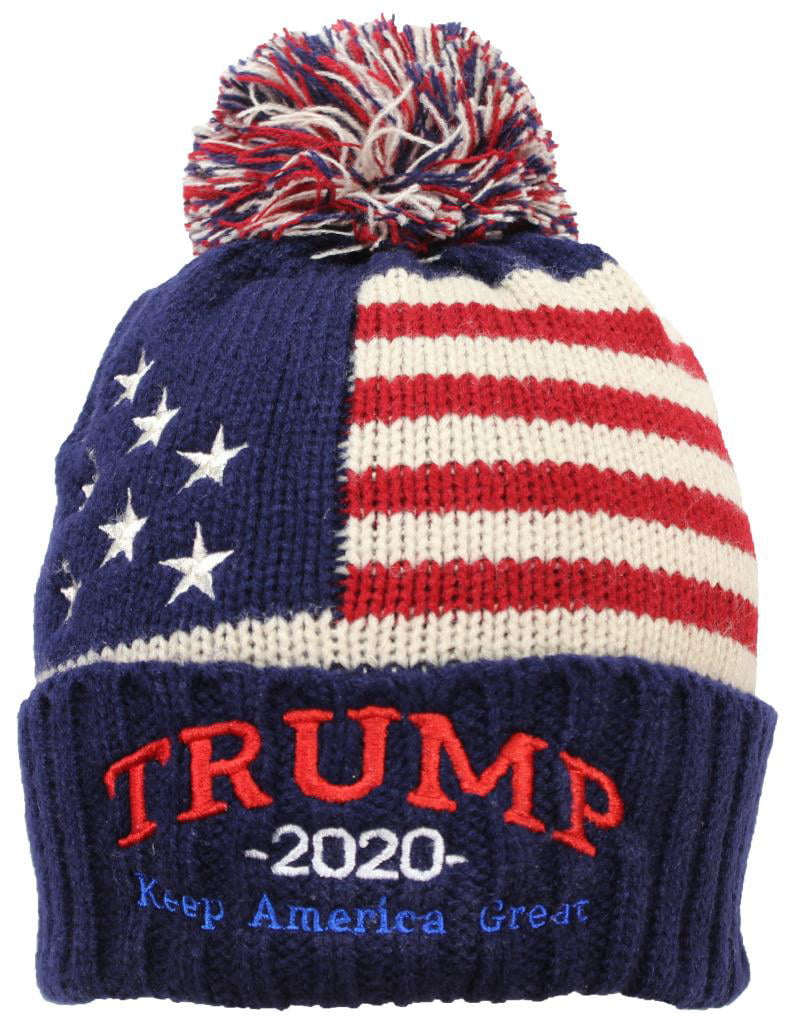 Donald Trump 2020 Beanie Hat Make America Great Again Knit  Warm Ski Cap SZ 