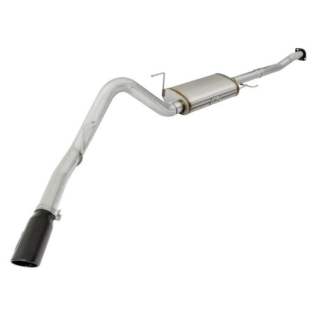 Back Ss Dual Exhaust - aFe MACHForce XP SS Exhaust 3in to 3.5in Cat-Back w/ Black Tip 15 Ford F-150 EcoBoost V6 2.7/3.5Ltt