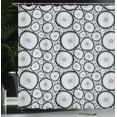 thumbnail image 4 of Ambesonne Bicycle Shower Curtain, Repeated Bike Wheels Art, 69"Wx75"L, Pearl and Charcoal Grey, 4 of 5