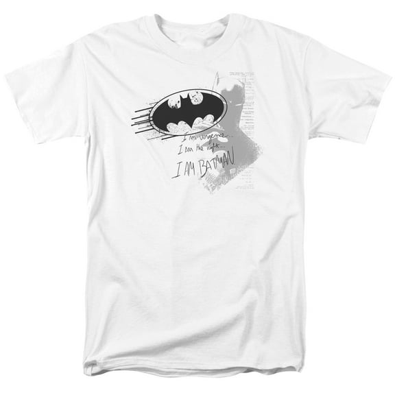 Batman I Am Vengeance S/S Adult 18/1 T-Shirt White