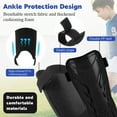thumbnail image 5 of Amaopus Soccer Shin Guards and Socks for Kids Youth & Toddlers with Ankle Protection, 2-in-1 Football Leg Guard Set - Lightweight, Breathable, Adjustable Shin Pads for Boys Girls Ages 3-7 (Black - S), 5 of 7