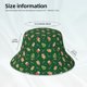 thumbnail image 3 of Balery green Christmas Element Sombreros para el sol para hombre y mujer, sombrero de pescador con UPF 50+, 3 of 6