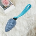thumbnail image 3 of Pine Cone Shape Dog Squeaky Chew Toy Training Cleaning Interactive Tough Dog Toy Puppy Breed Medium Dogs Toy-Blue, 3 of 8