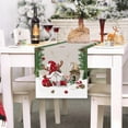 thumbnail image 2 of mubwai Christmas Gnomes Table Runner 13x72 Inch Pine Branches Seasonal Winter Holiday Kitchen Dining Table Decoration for Indoor Outdoor Home Party Decor, 2 of 5