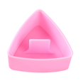 thumbnail image 2 of Molde triangular para hacer bolas de arroz, caja bento portátil multifuncional para almacenar alimentos en el hogar, molde triangular para hacer sushi rosa, 2 of 7