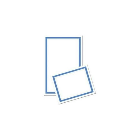 Image Shop 74953 Border Invitation and Response Card Kit - Sea Blue