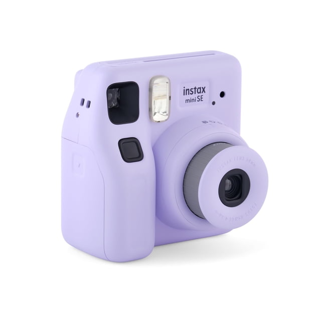 Cámara Fujifilm Instax Mini SE con funda, álbum, película y pegatinas