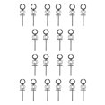 thumbnail image 2 of Guardurnaity 1 par de pendientes de acero inoxidable para mujer, accesorio de moda, colgante de oreja para niña, gotas para orejas de mujer para fiesta, Negro 10piezas Guardurnaity CBP207672, 2 of 4