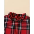 thumbnail image 4 of Cenuakty Baby Girls Romper Dress Plaid Print Long Sleeve Jumpsuits for Newborn Infant Toddler Cute Clothes, 4 of 9